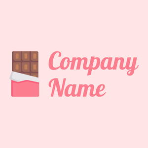 Tickle Me Pink Chocolate bar on a Misty Rose background - Essen & Trinken