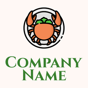 Green Crab on a Seashell background - Dieren/huisdieren