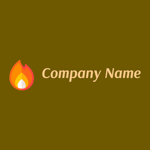 Flame on a Olive background - Beveiliging
