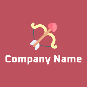 Bow logo on a Fuzzy Wuzzy Brown background - Citas