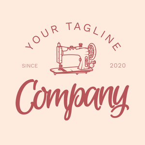 Outlined sewing machine logo - Arte & Entretenimiento