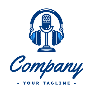 radio microphone and headphones logo - Arte & Entretenimiento