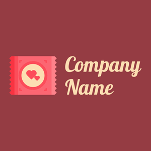 Condom logo on a Mexican Red background - Hospital & Farmácia
