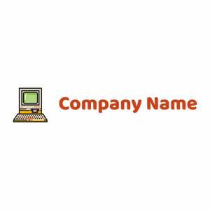 Computer logo on a White background - Abstrakt