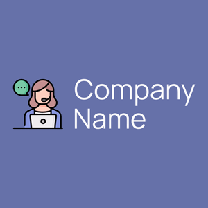 Customer service logo on a Chetwode Blue background - Affari & Consulenza