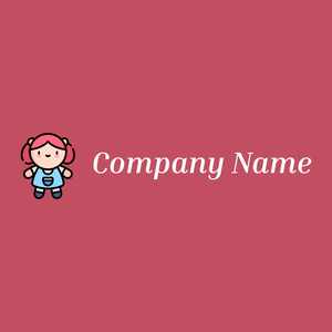 Doll logo on a Fuzzy Wuzzy Brown background - Niños & Guardería