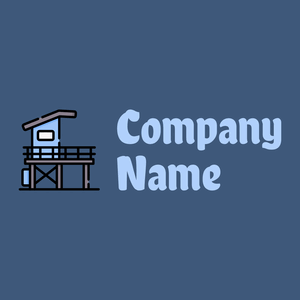 Lifeguard tower on a Chambray background - Sicurezza