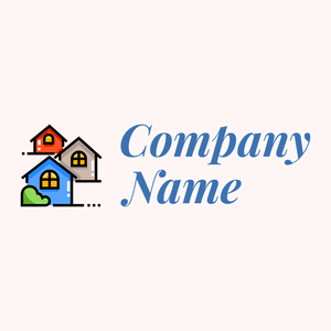 Real estate logo on a Snow background - Bienes raices & Hipoteca