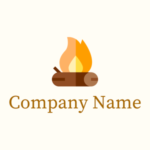 Orange Peel Bonfire on a Floral White background - Paisagismo