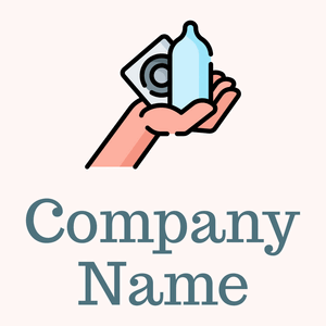 Condom logo on a Snow background - Hospital & Farmácia