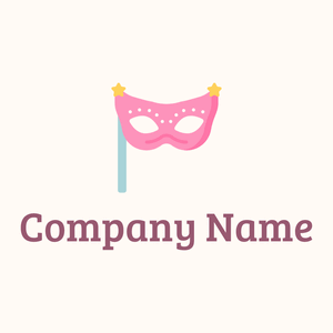 Carnation Pink Eye mask on a Seashell background - Arte & Entretenimiento