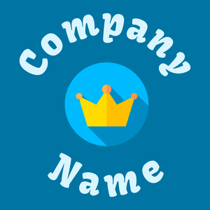 Crown logo on a Cerulean background - Mode & Schoonheid