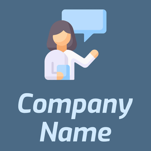 Consultation logo on a Wedgewood background - Empresa & Consultantes