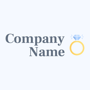 Diamond ring logo on a Alice Blue background - Mode & Schönheit