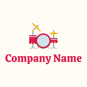 Pattens Blue Drums on a Floral White background - Arte & Entretenimiento