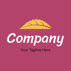 Flat yellow leaf logo - Paesaggistica