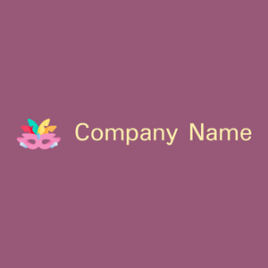 Tea Rose Mask on a Mauve Taupe background - Arte & Entretenimiento
