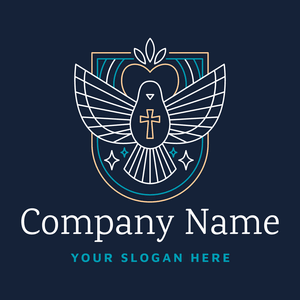 dove and heart logo - Religion