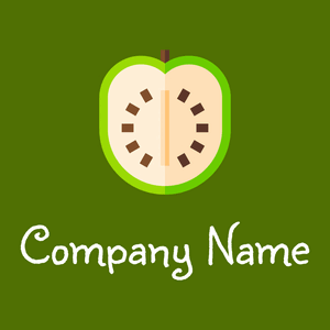 Moccasin Custard apple on a Olive background - Landwirtschaft